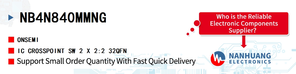 NB4N840MMNG onsemi IC CROSSPOINT SW 2 X 2:2 32QFN