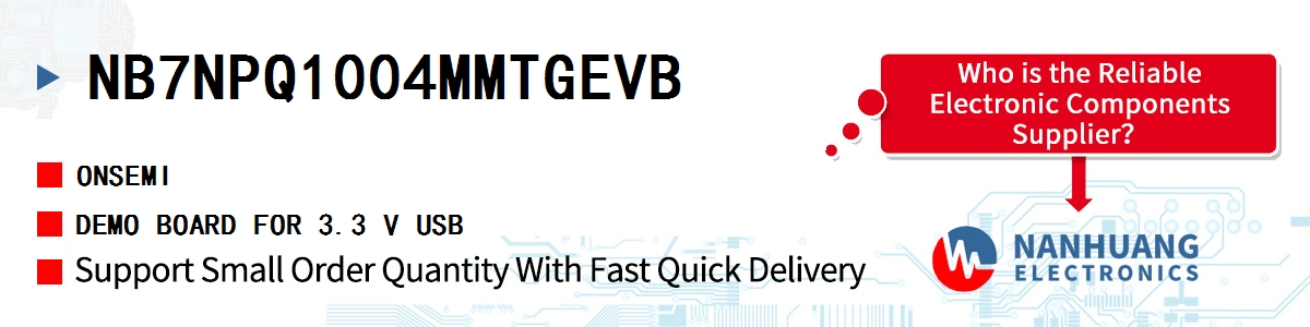 NB7NPQ1004MMTGEVB onsemi DEMO BOARD FOR 3.3 V USB