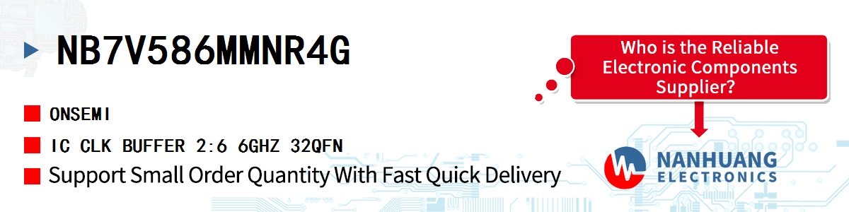 NB7V586MMNR4G onsemi IC CLK BUFFER 2:6 6GHZ 32QFN