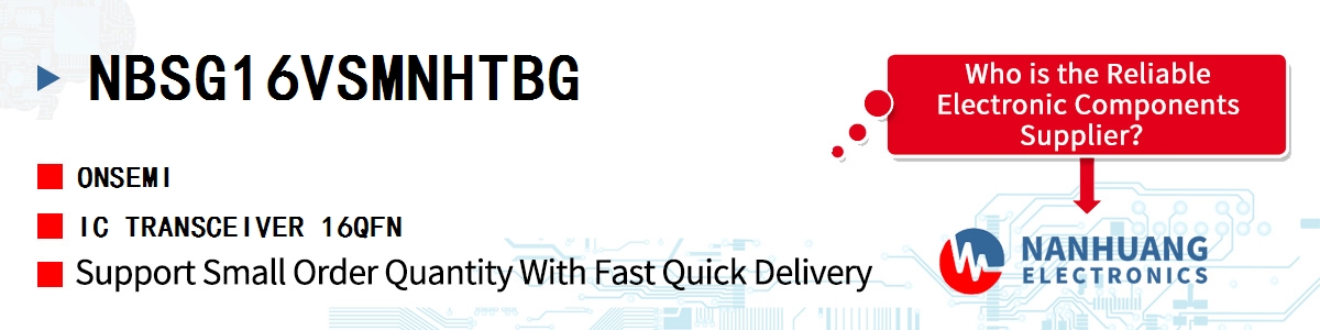 NBSG16VSMNHTBG onsemi IC TRANSCEIVER 16QFN