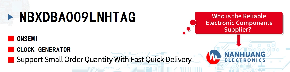 NBXDBA009LNHTAG onsemi CLOCK GENERATOR