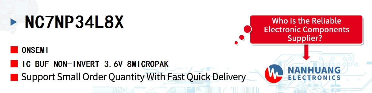 NC7NP34L8X onsemi IC BUF NON-INVERT 3.6V 8MICROPAK