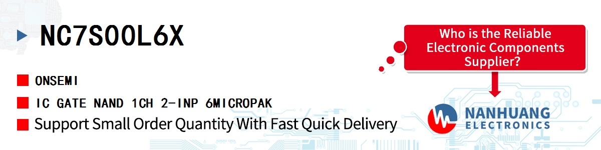 NC7S00L6X onsemi IC GATE NAND 1CH 2-INP 6MICROPAK