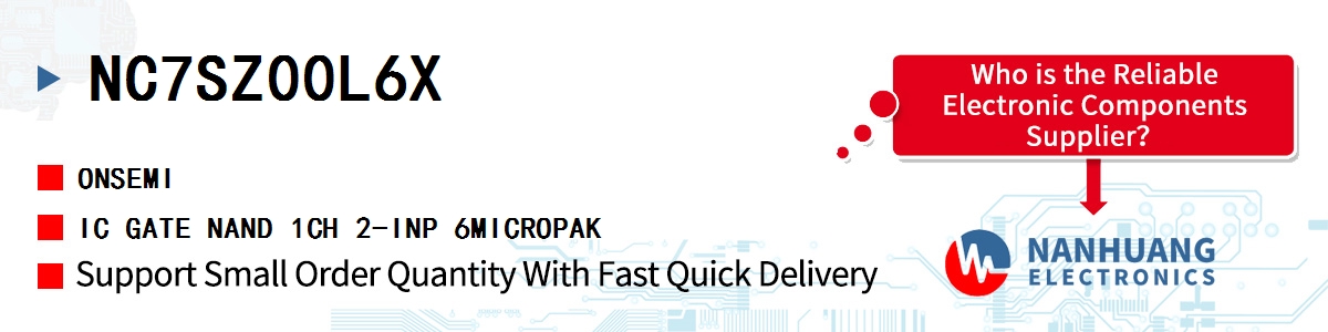 NC7SZ00L6X onsemi IC GATE NAND 1CH 2-INP 6MICROPAK