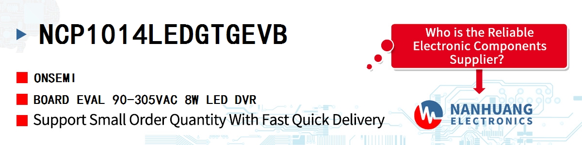 NCP1014LEDGTGEVB onsemi BOARD EVAL 90-305VAC 8W LED DVR