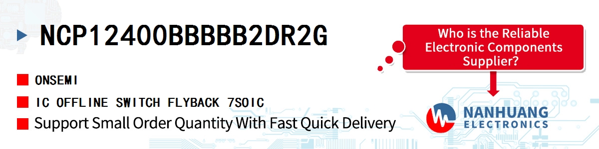 NCP12400BBBBB2DR2G onsemi IC OFFLINE SWITCH FLYBACK 7SOIC