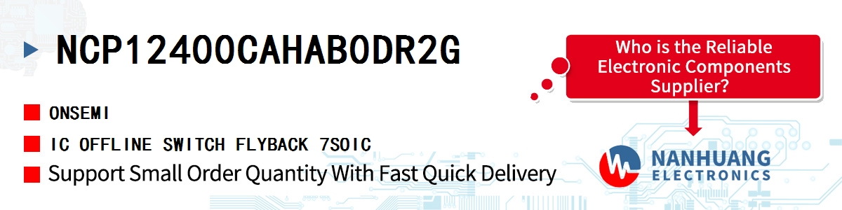 NCP12400CAHAB0DR2G onsemi IC OFFLINE SWITCH FLYBACK 7SOIC