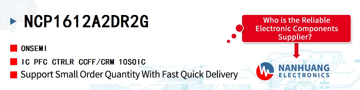 NCP1612A2DR2G onsemi IC PFC CTRLR CCFF/CRM 10SOIC