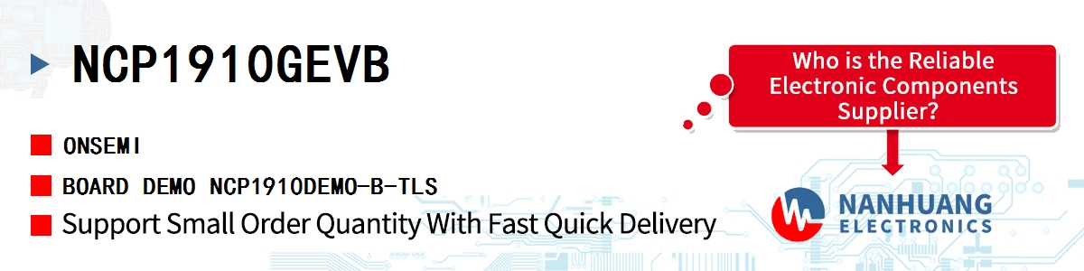 NCP1910GEVB onsemi BOARD DEMO NCP1910DEMO-B-TLS