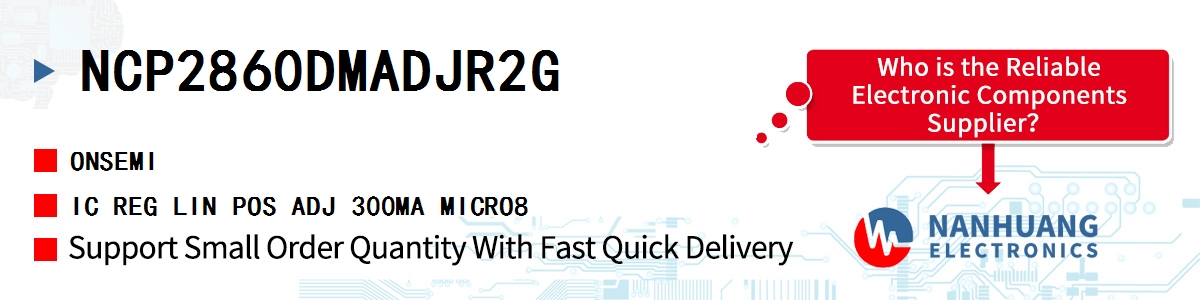 NCP2860DMADJR2G onsemi IC REG LIN POS ADJ 300MA MICRO8