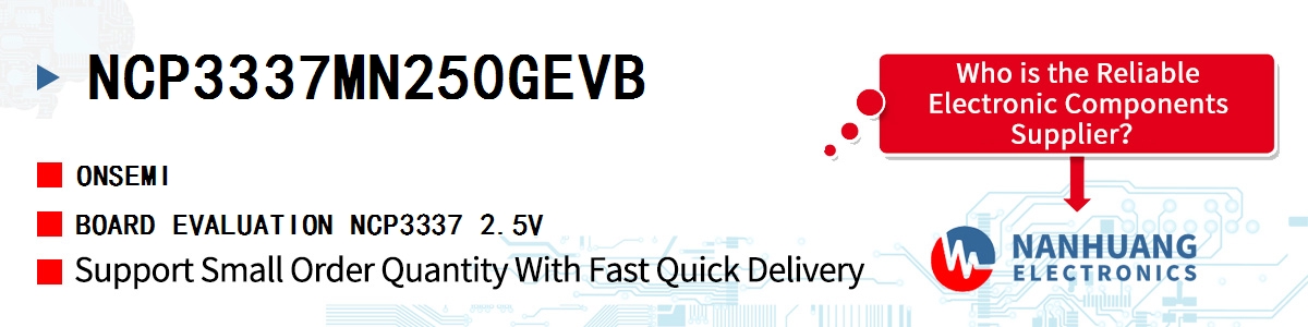 NCP3337MN250GEVB onsemi BOARD EVALUATION NCP3337 2.5V