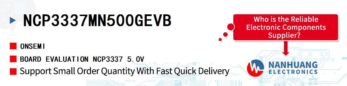 NCP3337MN500GEVB onsemi BOARD EVALUATION NCP3337 5.0V