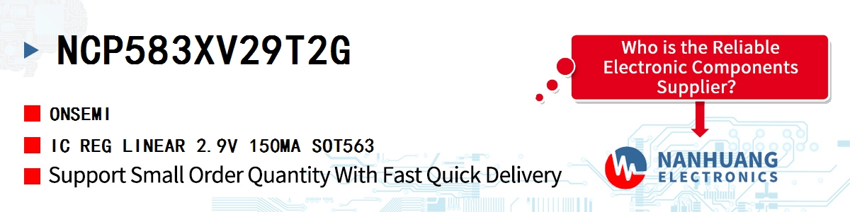 NCP583XV29T2G onsemi IC REG LINEAR 2.9V 150MA SOT563