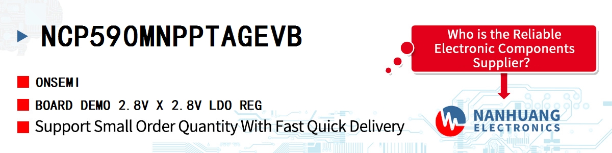 NCP590MNPPTAGEVB onsemi BOARD DEMO 2.8V X 2.8V LDO REG