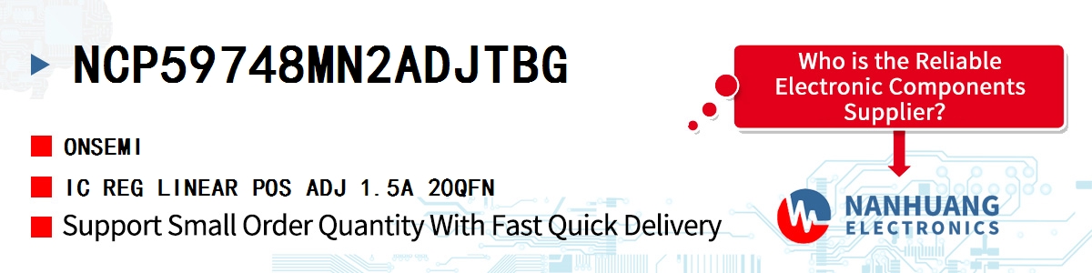 NCP59748MN2ADJTBG onsemi IC REG LINEAR POS ADJ 1.5A 20QFN