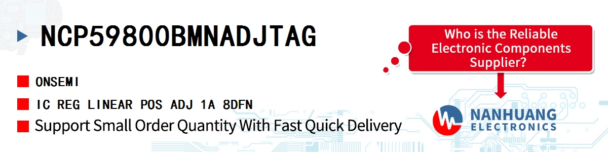 NCP59800BMNADJTAG onsemi IC REG LINEAR POS ADJ 1A 8DFN