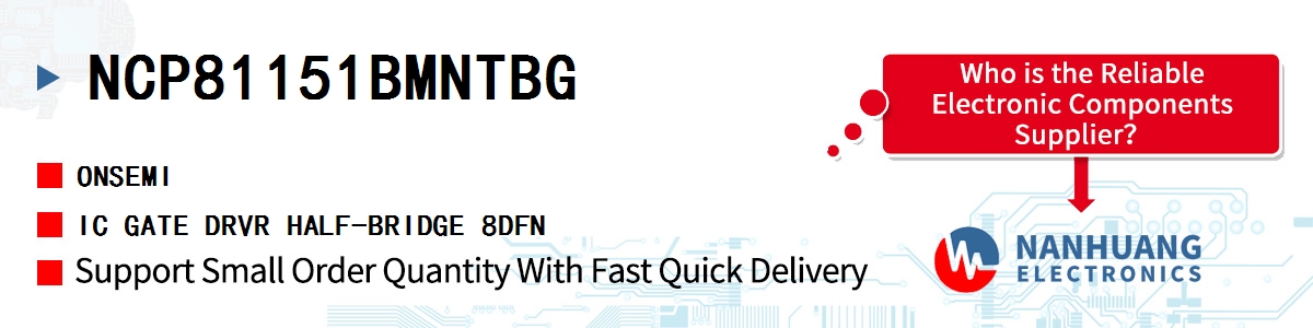 NCP81151BMNTBG onsemi IC GATE DRVR HALF-BRIDGE 8DFN