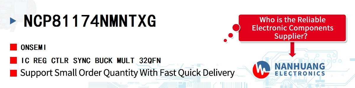 NCP81174NMNTXG onsemi IC REG CTLR SYNC BUCK MULT 32QFN