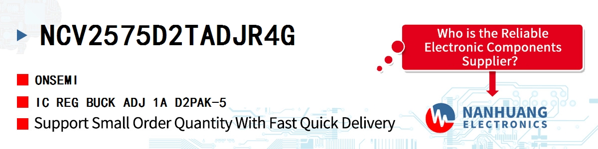 NCV2575D2TADJR4G onsemi IC REG BUCK ADJ 1A D2PAK-5
