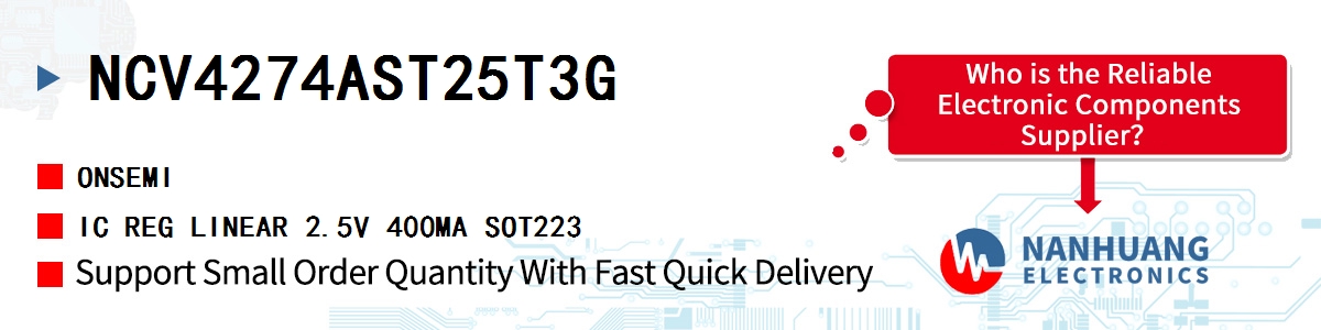 NCV4274AST25T3G onsemi IC REG LINEAR 2.5V 400MA SOT223
