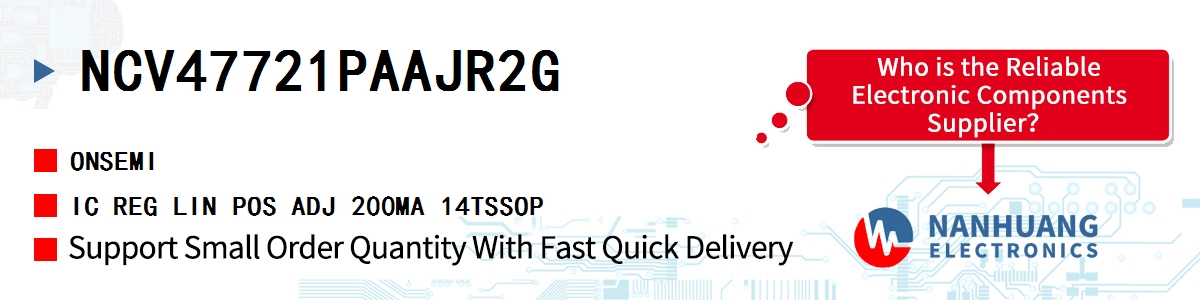 NCV47721PAAJR2G onsemi IC REG LIN POS ADJ 200MA 14TSSOP