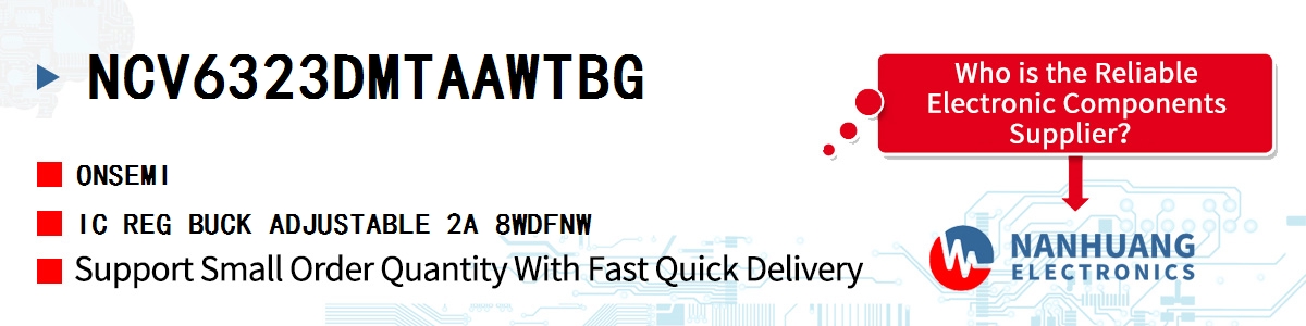 NCV6323DMTAAWTBG onsemi IC REG BUCK ADJUSTABLE 2A 8WDFNW