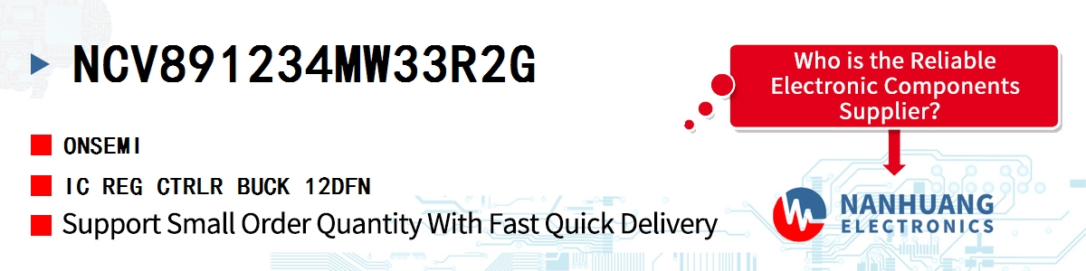 NCV891234MW33R2G onsemi IC REG CTRLR BUCK 12DFN