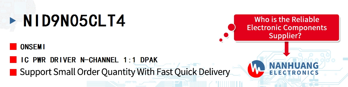 NID9N05CLT4 onsemi IC PWR DRIVER N-CHANNEL 1:1 DPAK