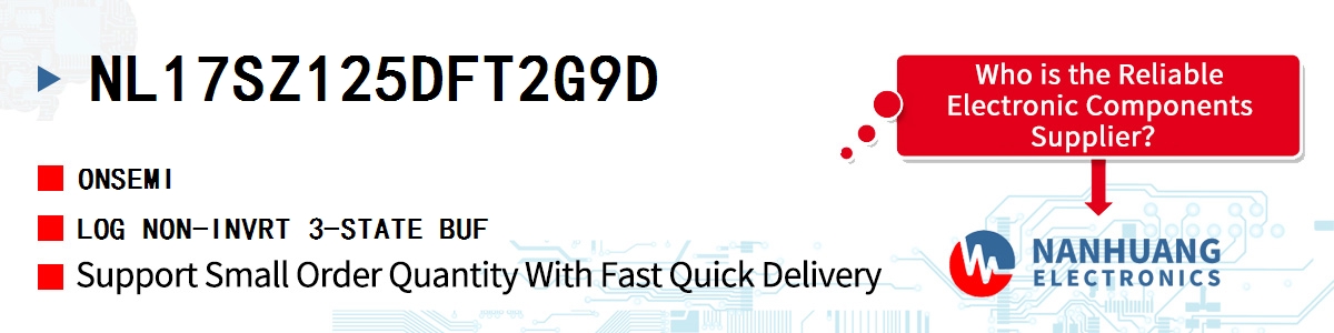 NL17SZ125DFT2G9D onsemi LOG NON-INVRT 3-STATE BUF