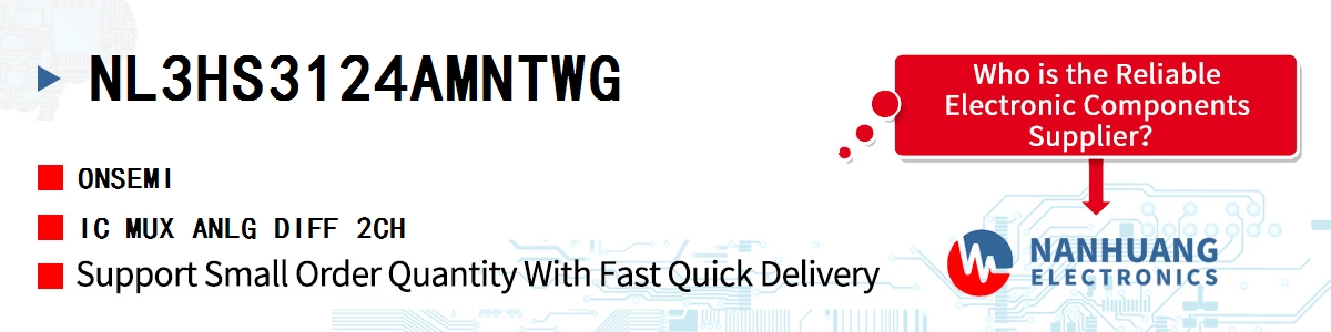 NL3HS3124AMNTWG onsemi IC MUX ANLG DIFF 2CH