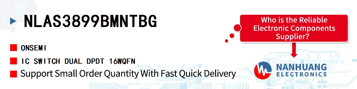 NLAS3899BMNTBG onsemi IC SWITCH DUAL DPDT 16WQFN