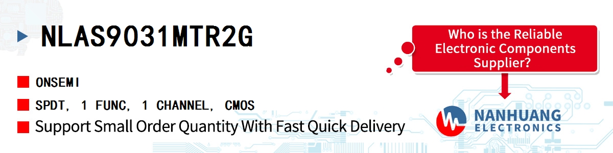 NLAS9031MTR2G onsemi SPDT, 1 FUNC, 1 CHANNEL, CMOS