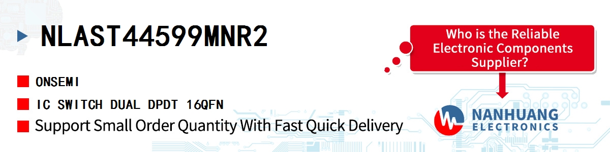 NLAST44599MNR2 onsemi IC SWITCH DUAL DPDT 16QFN