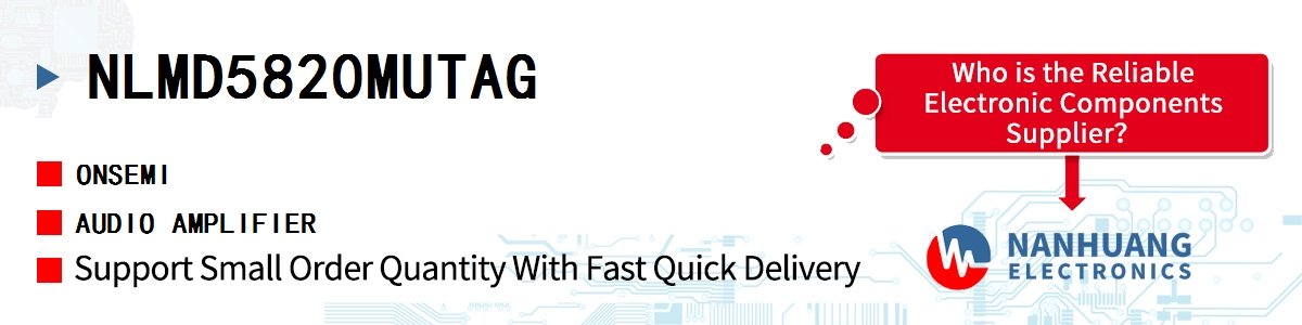 NLMD5820MUTAG onsemi AUDIO AMPLIFIER