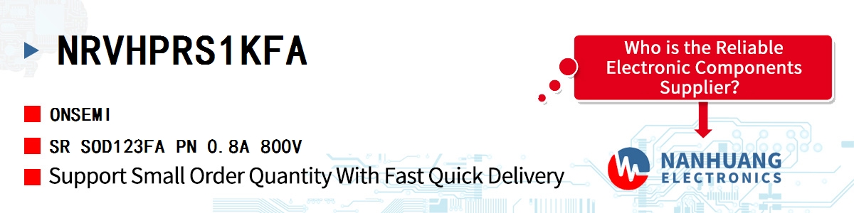 NRVHPRS1KFA onsemi SR SOD123FA PN 0.8A 800V