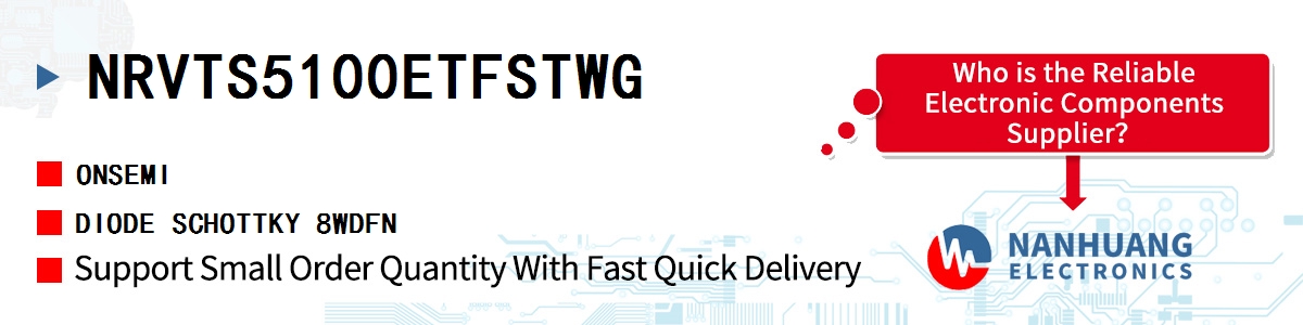 NRVTS5100ETFSTWG onsemi DIODE SCHOTTKY 8WDFN