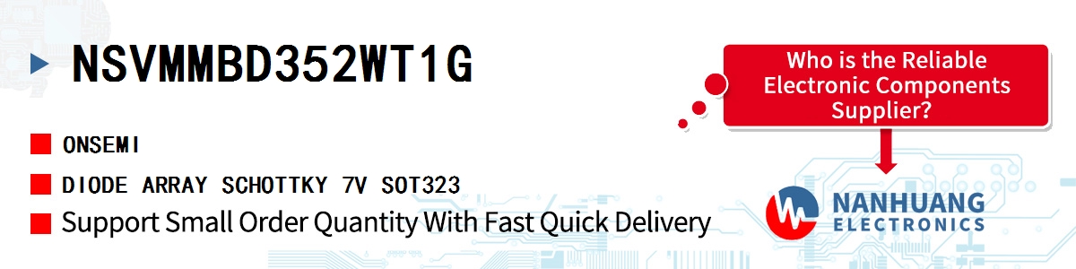 NSVMMBD352WT1G onsemi DIODE ARRAY SCHOTTKY 7V SOT323