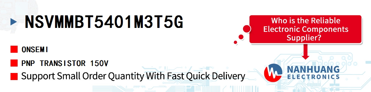NSVMMBT5401M3T5G onsemi PNP TRANSISTOR 150V