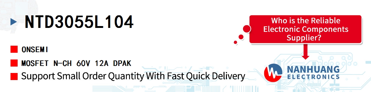 NTD3055L104 onsemi MOSFET N-CH 60V 12A DPAK