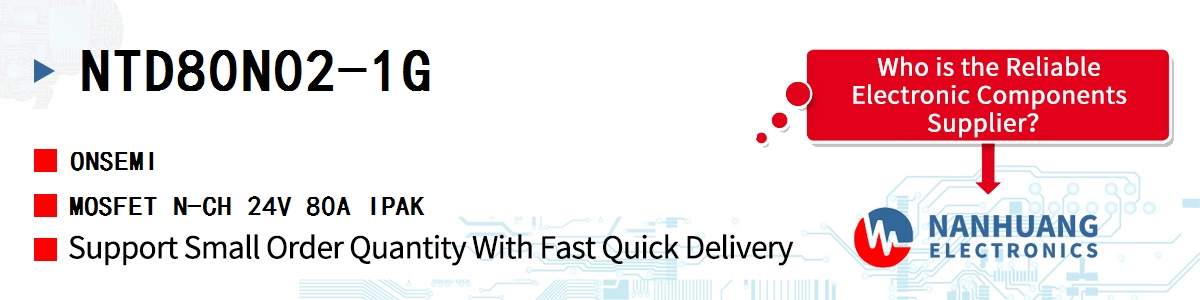 NTD80N02-1G onsemi MOSFET N-CH 24V 80A IPAK