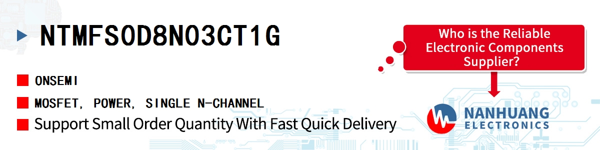 NTMFS0D8N03CT1G onsemi MOSFET, POWER, SINGLE N-CHANNEL