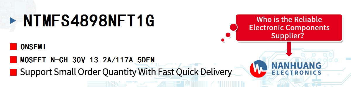 NTMFS4898NFT1G onsemi MOSFET N-CH 30V 13.2A/117A 5DFN