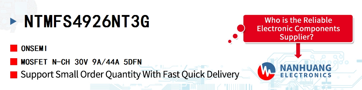 NTMFS4926NT3G onsemi MOSFET N-CH 30V 9A/44A 5DFN