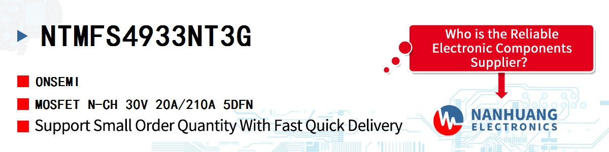 NTMFS4933NT3G onsemi MOSFET N-CH 30V 20A/210A 5DFN