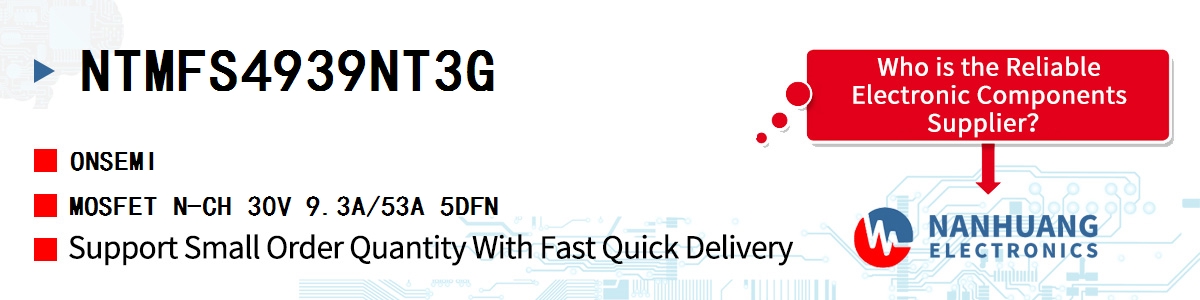 NTMFS4939NT3G onsemi MOSFET N-CH 30V 9.3A/53A 5DFN