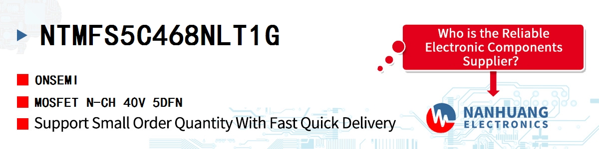 NTMFS5C468NLT1G onsemi MOSFET N-CH 40V 5DFN