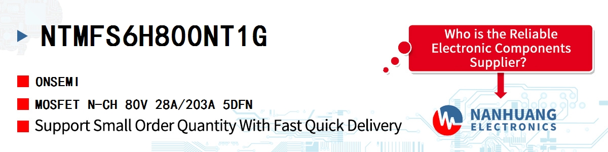 NTMFS6H800NT1G onsemi MOSFET N-CH 80V 28A/203A 5DFN