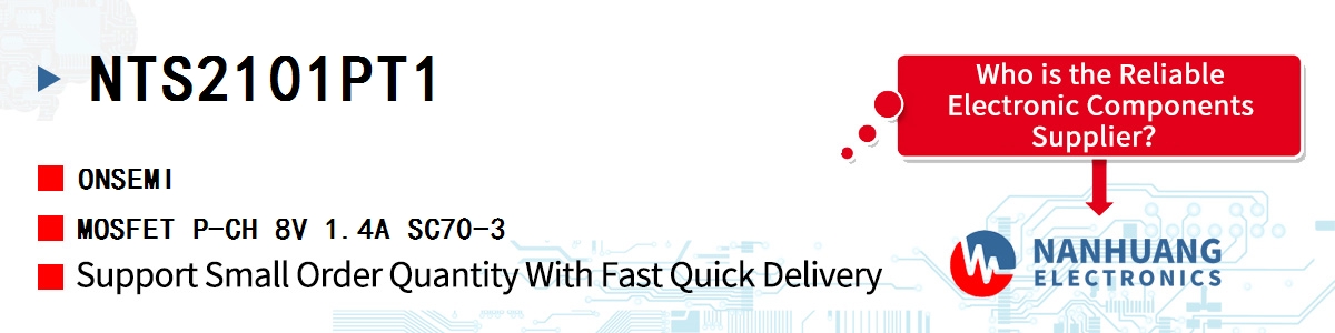 NTS2101PT1 onsemi MOSFET P-CH 8V 1.4A SC70-3
