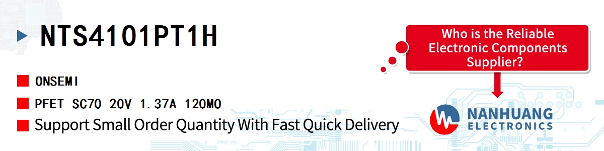 NTS4101PT1H onsemi PFET SC70 20V 1.37A 120MO