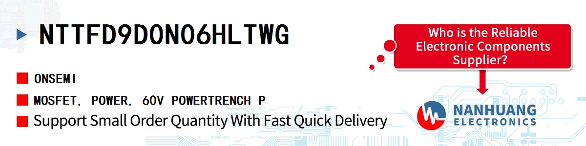 NTTFD9D0N06HLTWG onsemi MOSFET, POWER, 60V POWERTRENCH P